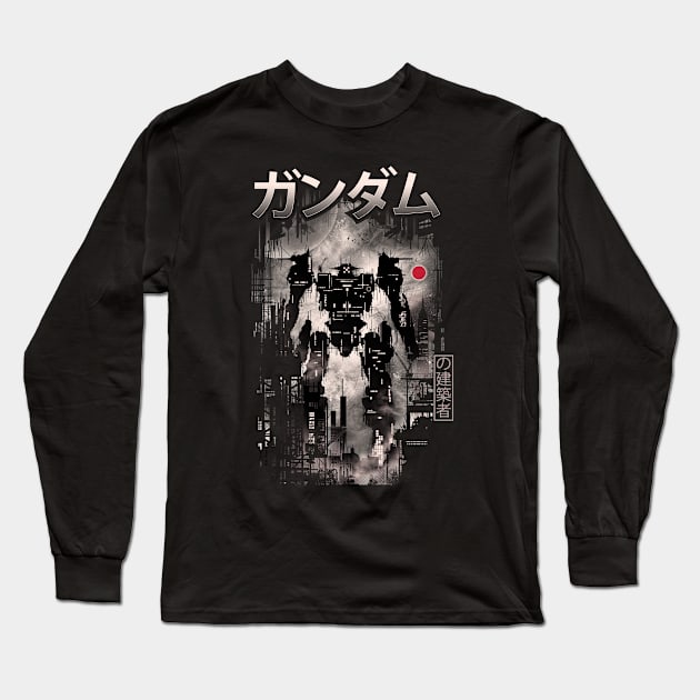 THE BUILDER Long Sleeve T-Shirt by silentOp